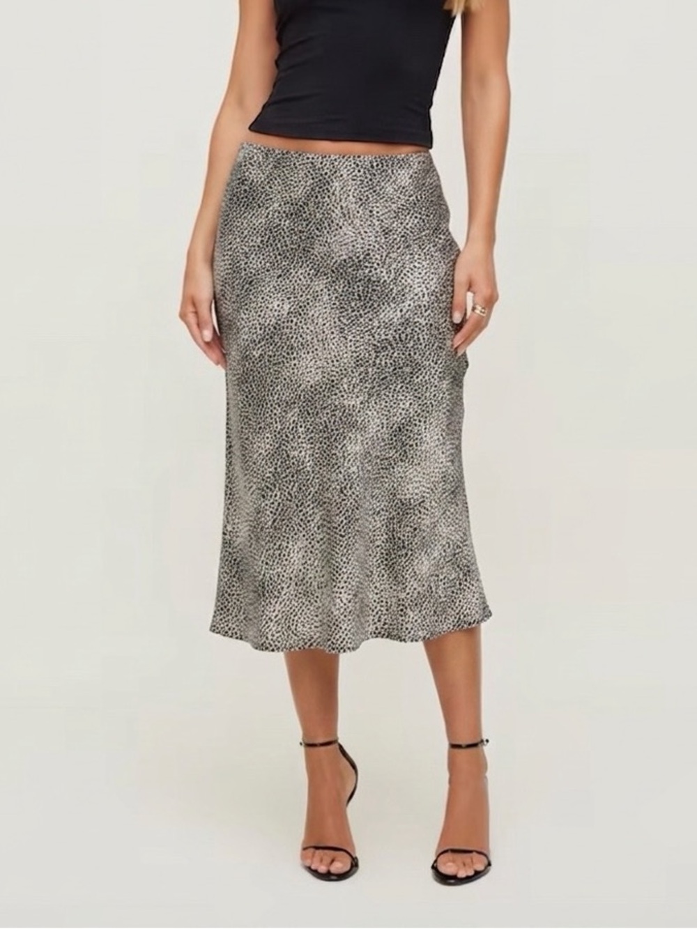 NWOT Dalia Printed Midi Skirt